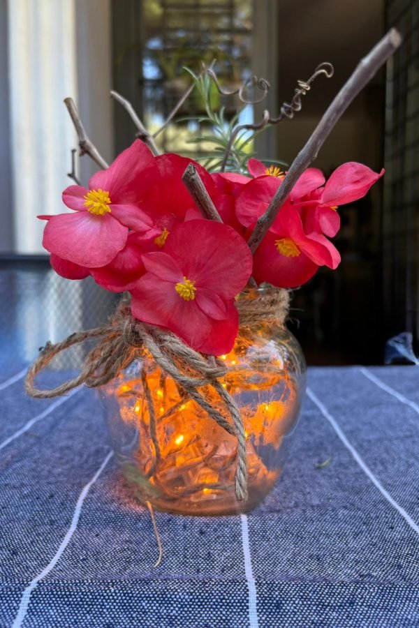 Centro tavola con luce